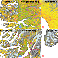 50. Classification maps of key sites around Greenland (detail from Fig. 6)