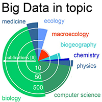 55. Big Data imprint on the publication record showing the amount of publications with the term “Big Data” in the topic in combination with several scientific disciplines (detail from Fig. 1)