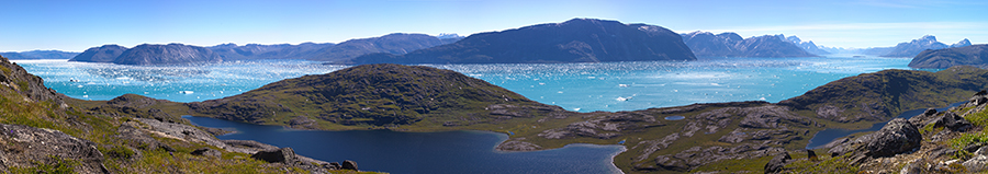 View from a field site (Nuuk Fjord, Greenland, July 2013, photo-copyright: Urs A. Treier)